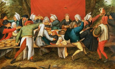 Una Fiesta de Boda de Pieter Brueghel the Younger